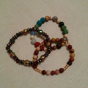 Set of gemstone bracelets 3